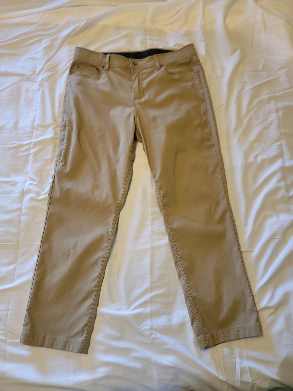 Gerry Men's 34×29 Khaki Stretch Hiking Travel Pants Nylon Spandex